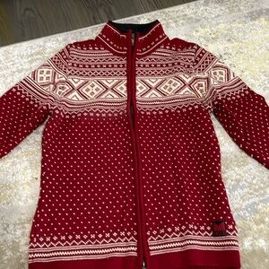 dale of Norway zip front sweater